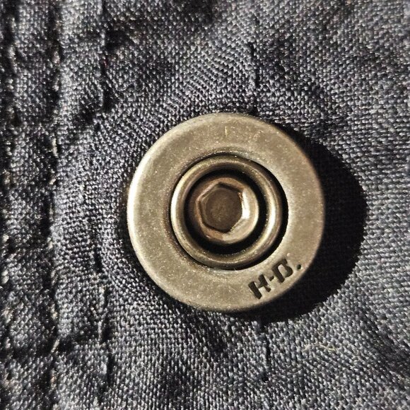 VTG Harley-Davidson Men Black Button Shirt L Biker Americana Normcore Streetwear - Picture 9 of 14